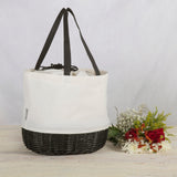 Coronado Canvas and Willow Basket Tote