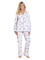 Womens Flannel Pajama Sleepwear Set