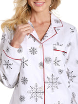 Womens Flannel Pajama Sleepwear Set