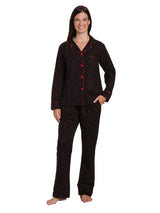 Womens Flannel Pajama Sleepwear Set
