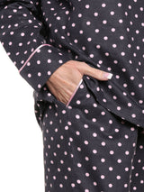 Womens Flannel Pajama Sleepwear Set