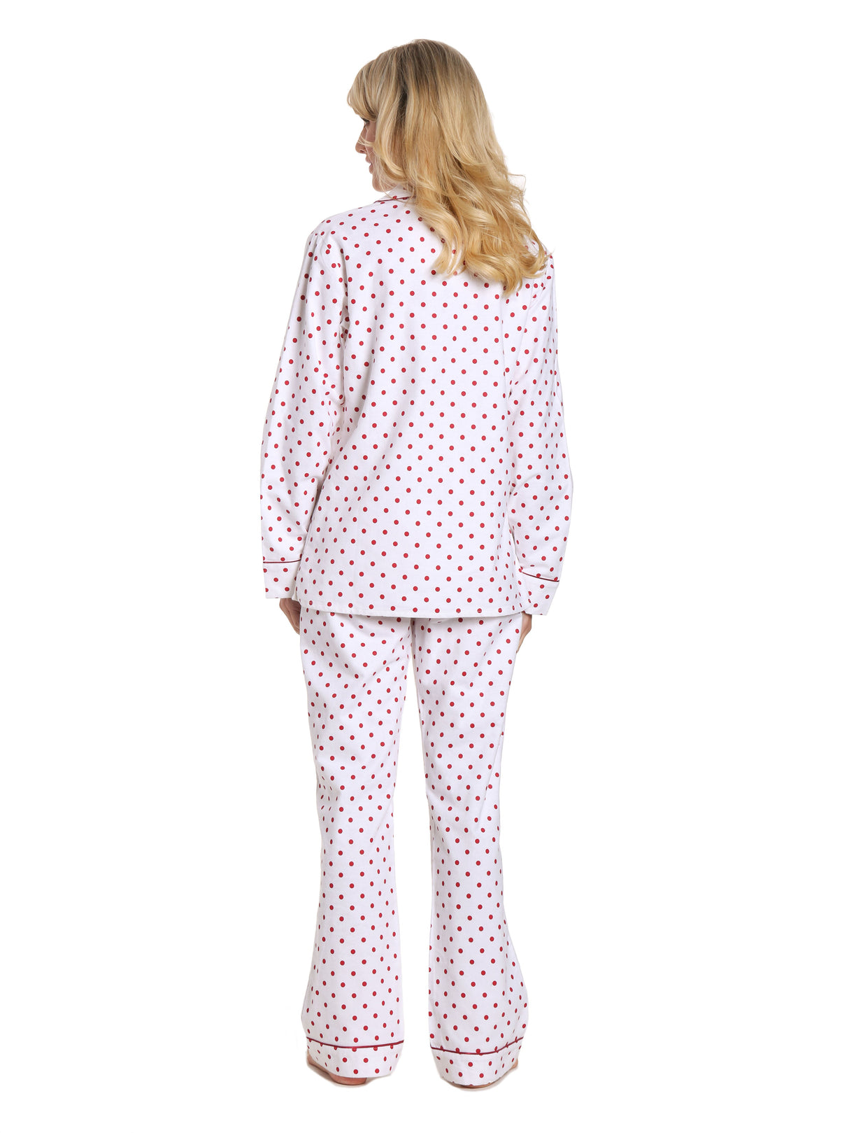 Womens Flannel Pajama Sleepwear Set