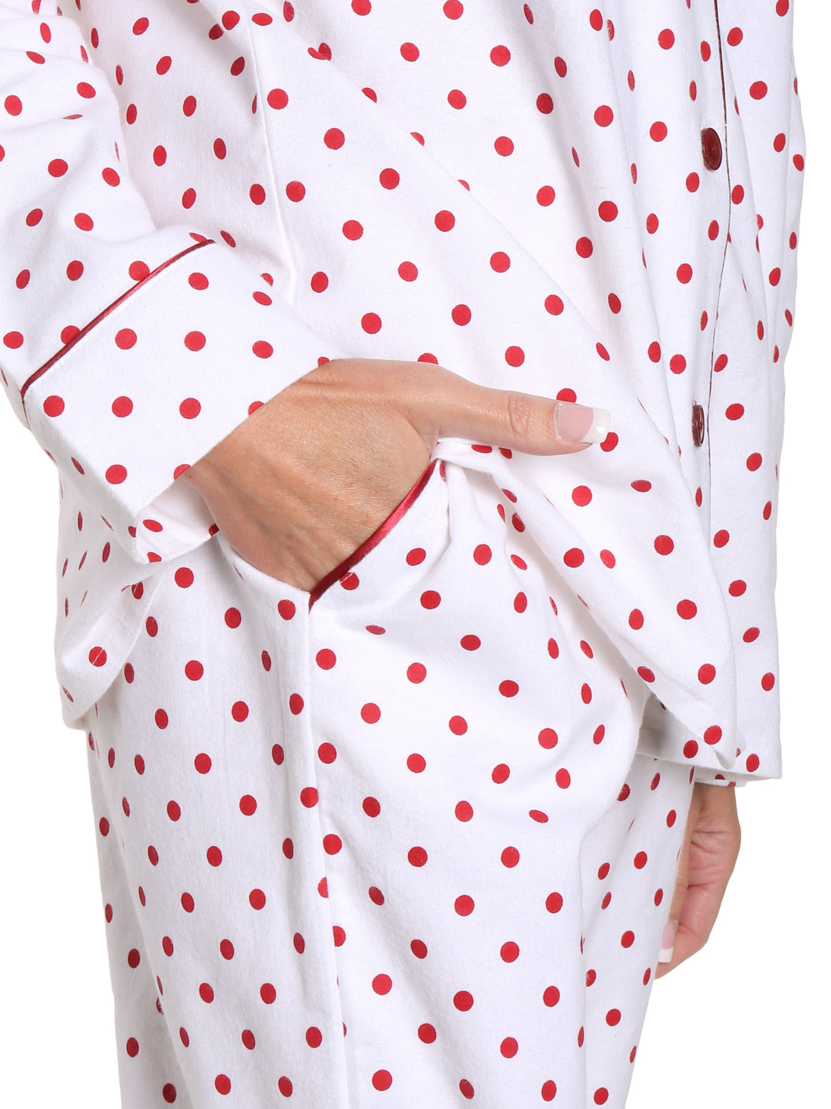 Womens Flannel Pajama Sleepwear Set
