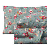 Turkish Cotton Christmas Flannel Sheet - Whittaker Collection