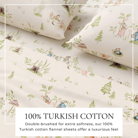 Turkish Cotton Flannel Sheet Set - Kids' Christmas Collection