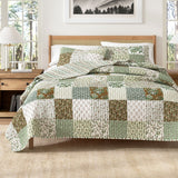 Damia Floral Patchwork Quilt Set