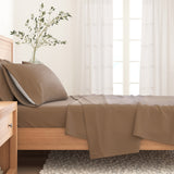 4-Piece Cotton Solid Flannel Sheet - Nordic Collection