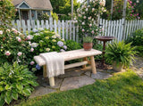 Outdoor Farmhouse Entryway Bench