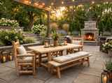 Outdoor Farmhouse Patio Table and Chairs