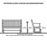 Keystone Amish Co. Franklin Poly Composite Porch Glider