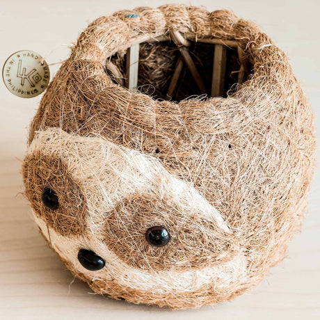 Two-tone Sloth Coco Coir Planter