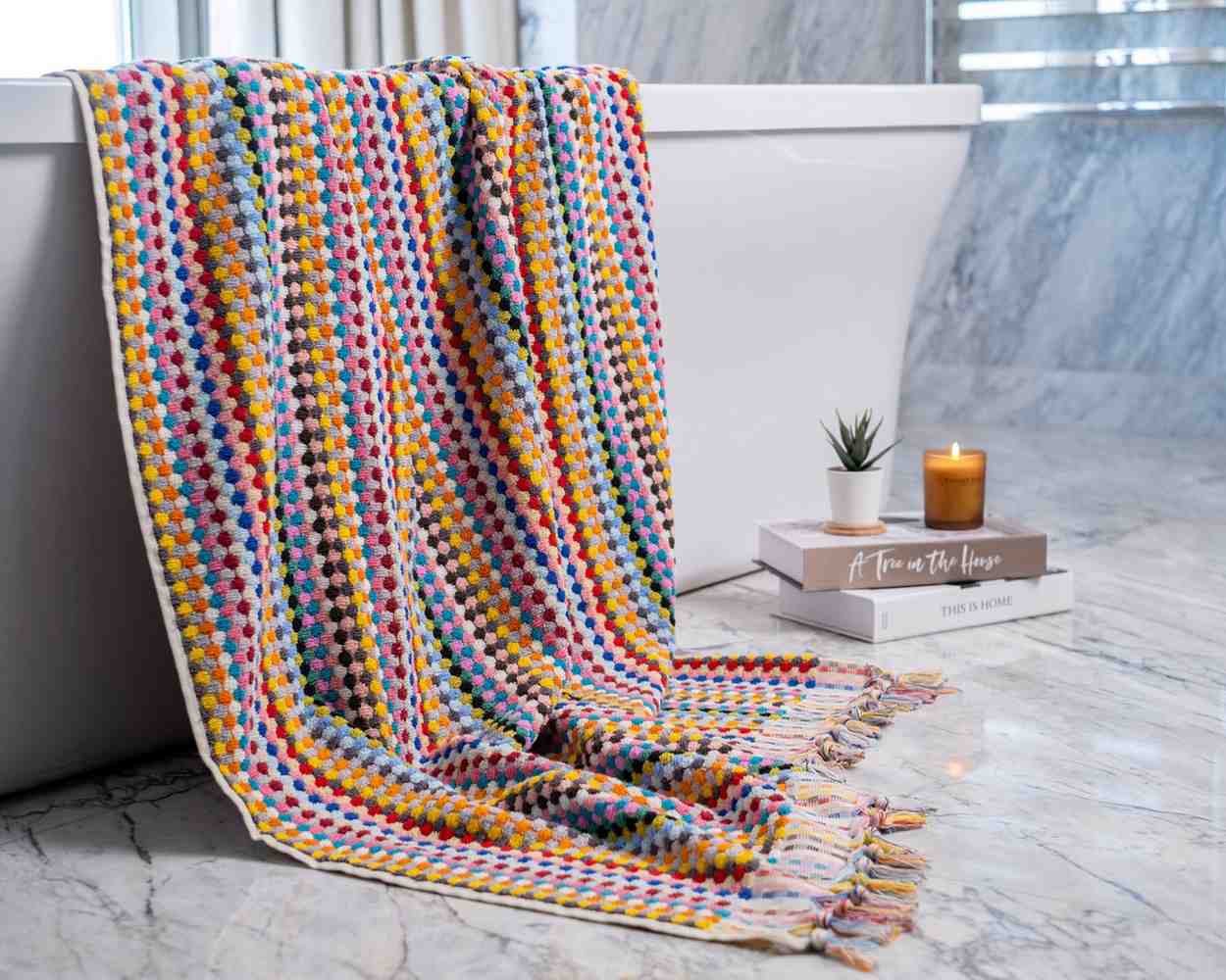 Rainbow Bath Towel