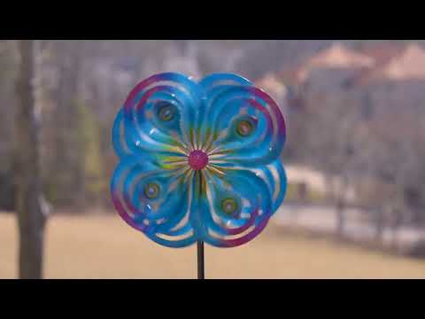 Peacock Swirls Wind Spinner – Plow & Hearth