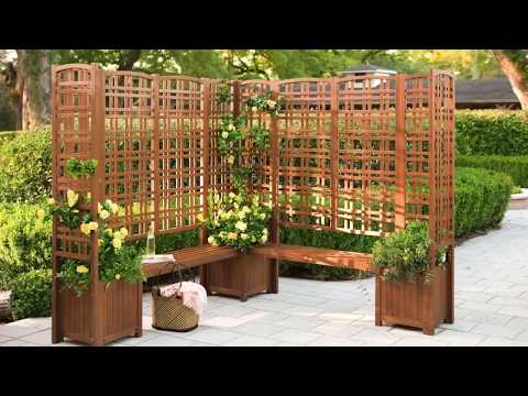 trellis planter screen Large Outdoor Eucalyptus Privacy Trellis