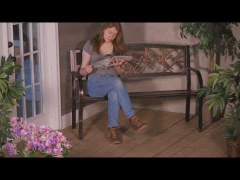 Dragonfly Metal Garden Bench, Bronze – Plow & Hearth