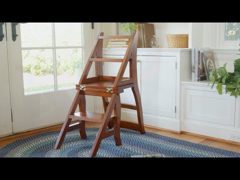 Reproduction Parawood Ben Franklin Convertible Ladder Chair – Plow
