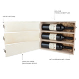 Newlyweds Anniversary Wooden Wine Box