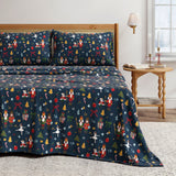 4-Piece Turkish Cotton Christmas Flannel Sheet - Whittaker Collection