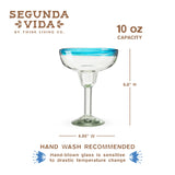 Segunda Vida Primavera Margarita Glasses