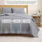 Cotton Honeycomb Waffle Garment Washed Quilt Set