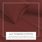 4-Piece Cotton Solid Flannel Sheet - Nordic Collection