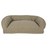 Quilted Microfiber Bolster Dog Bed