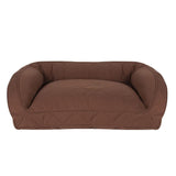 Quilted Microfiber Bolster Dog Bed
