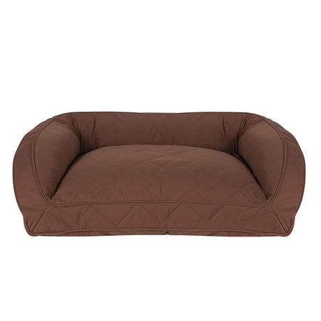 Quilted Microfiber Bolster Dog Bed
