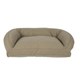 Quilted Microfiber Bolster Dog Bed