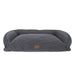 Quilted Microfiber Bolster Dog Bed