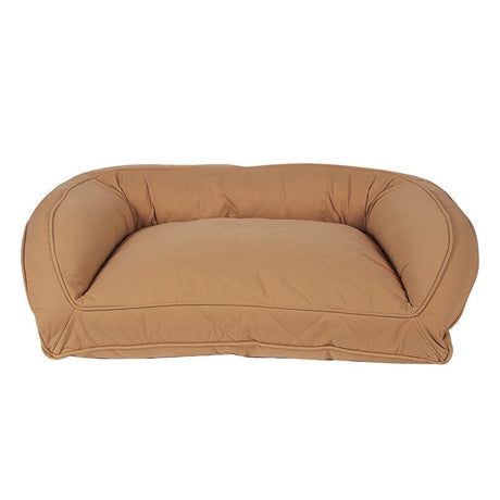 Quilted Microfiber Bolster Dog Bed