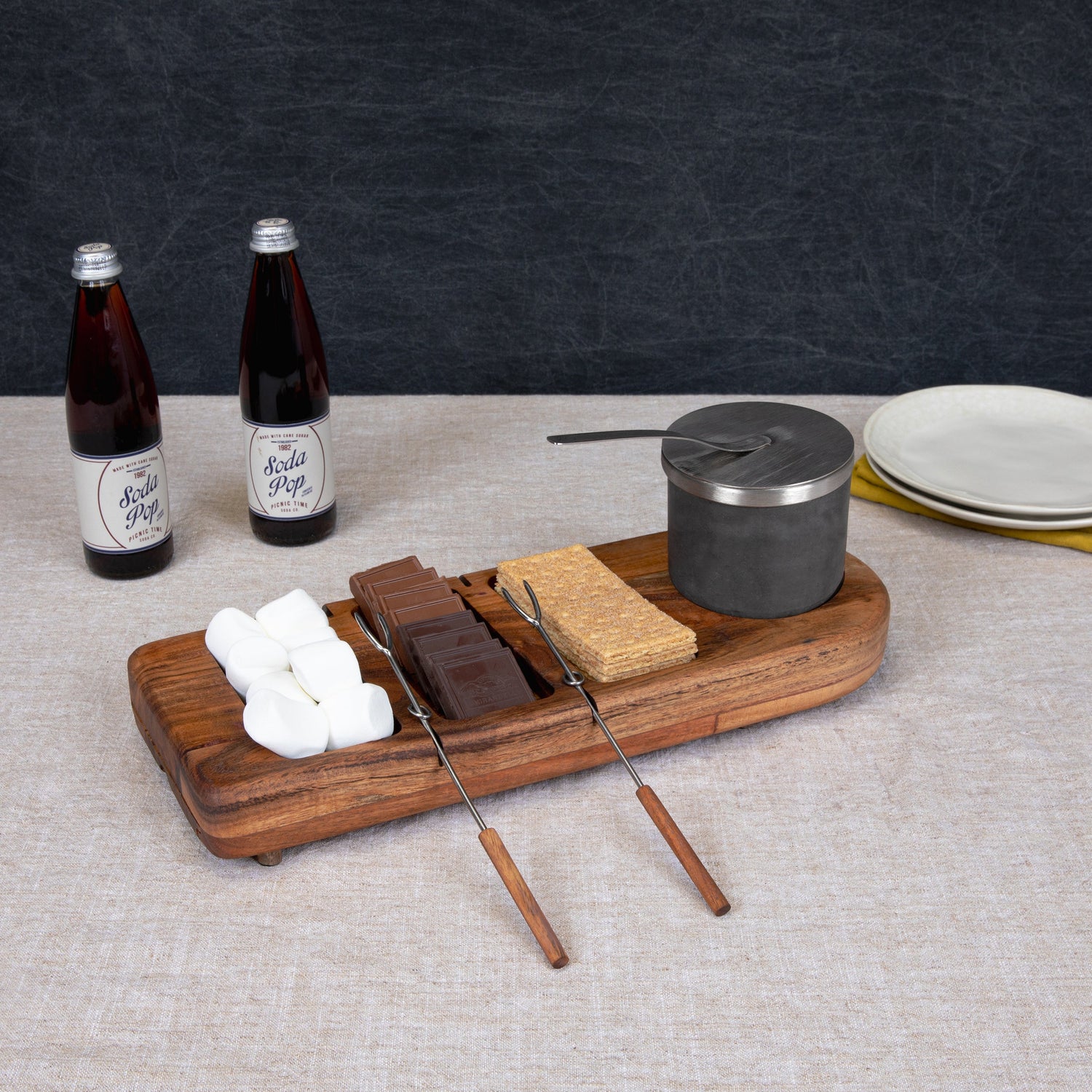 Smores Maker Kit de table d'intérieur sans flamme électrique S'Mores Smores Maker Kit de table d'intérieur sans flamme électrique S'Mores