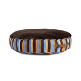 Round Stripe Pet Bed with Fur