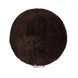 Round Stripe Pet Bed with Fur