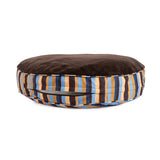 Round Stripe Pet Bed with Fur