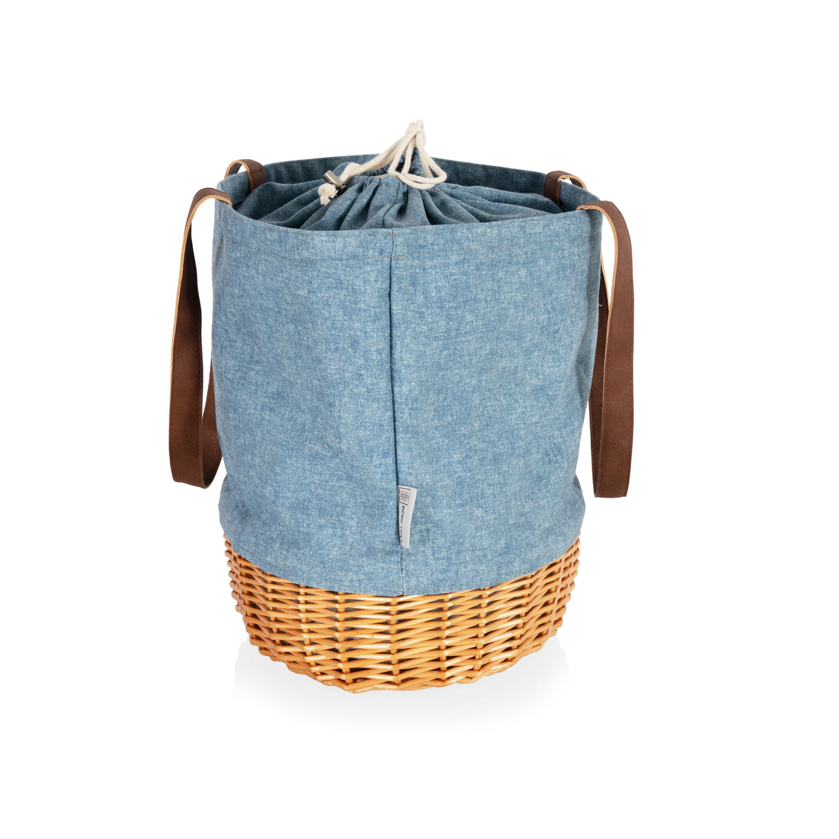 Coronado Canvas and Willow Basket Tote