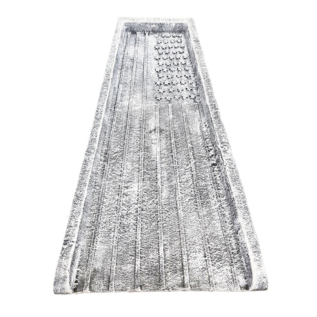 American Flag Cast Aluminum Downspout Splash Block