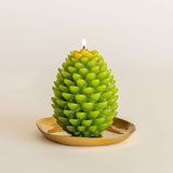 Signature Sculpted Pinecone Candle - Winterberry Frost