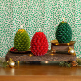 Signature Sculpted Pinecone Candle - Forest