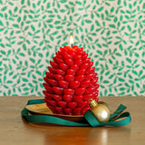 Signature Sculpted Pinecone Candle - Spicy Apple
