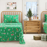 4-Piece Turkish Cotton Christmas Flannel Sheet - Whittaker Collection