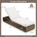 Rattan Outdoor Chaise Lounge