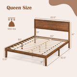 Twin/Full/Queen Bed Frame