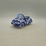 Small Talavera Car Planter | Blue & White Handmade Ceramic Pot