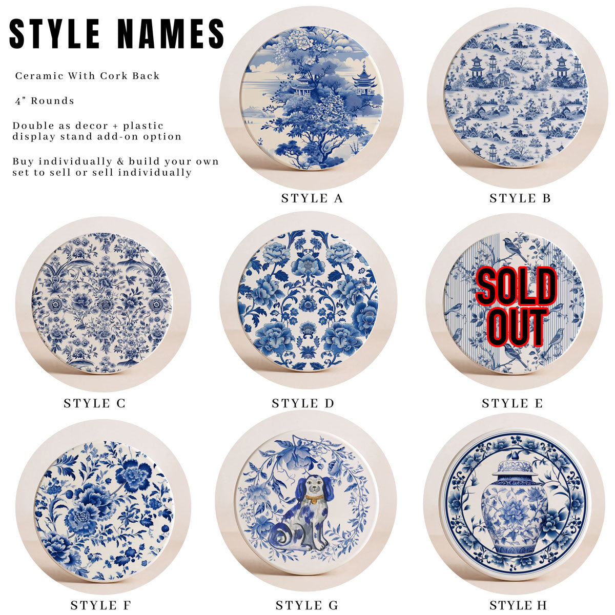 Chinoiserie Coasters