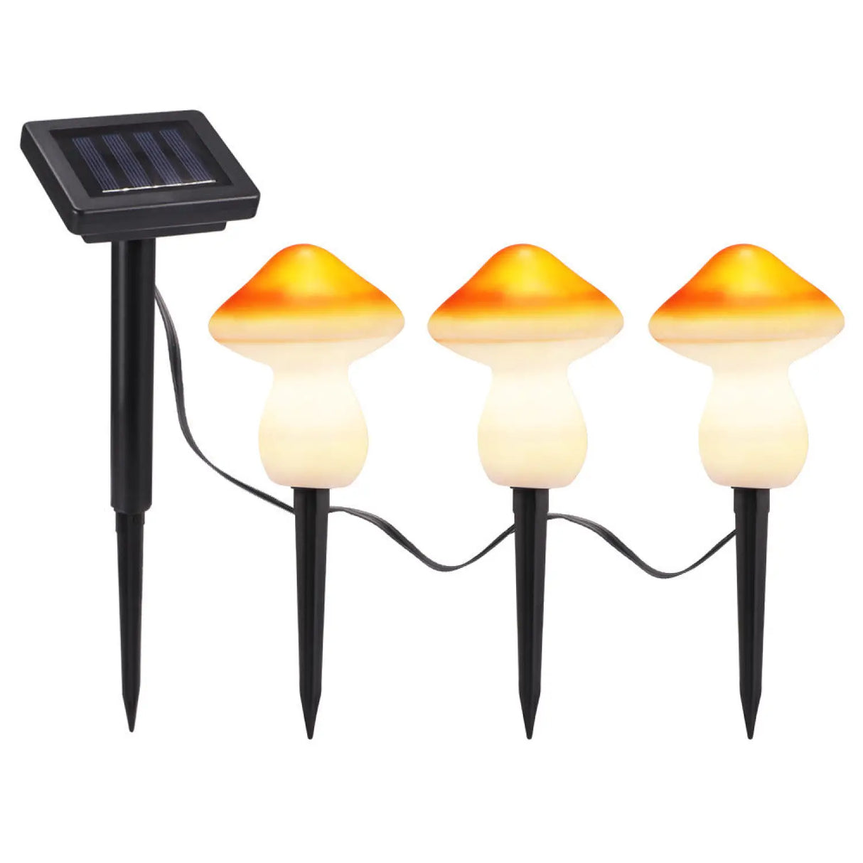 Solar Garden Decor Lights – Waterproof LED Mushroom Pathway Lamps