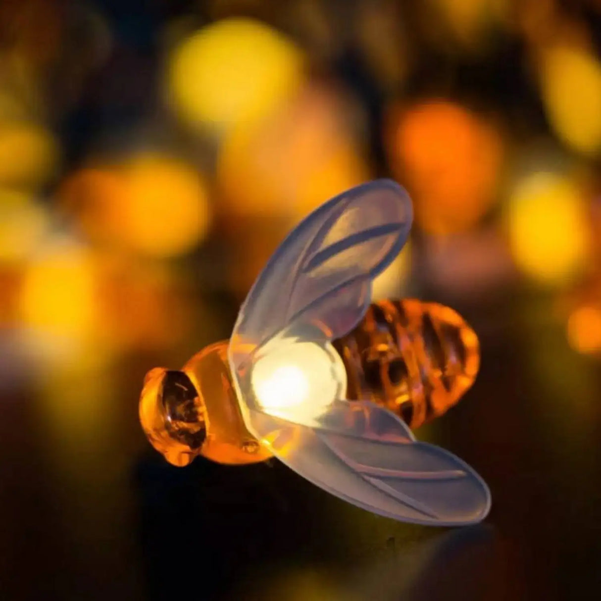 Solar String LED Lights with Bee Design for Garden, Party & Holiday Decor