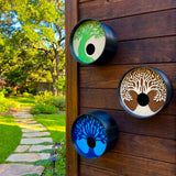Tranquil Tree Modern Round Birdhouses
