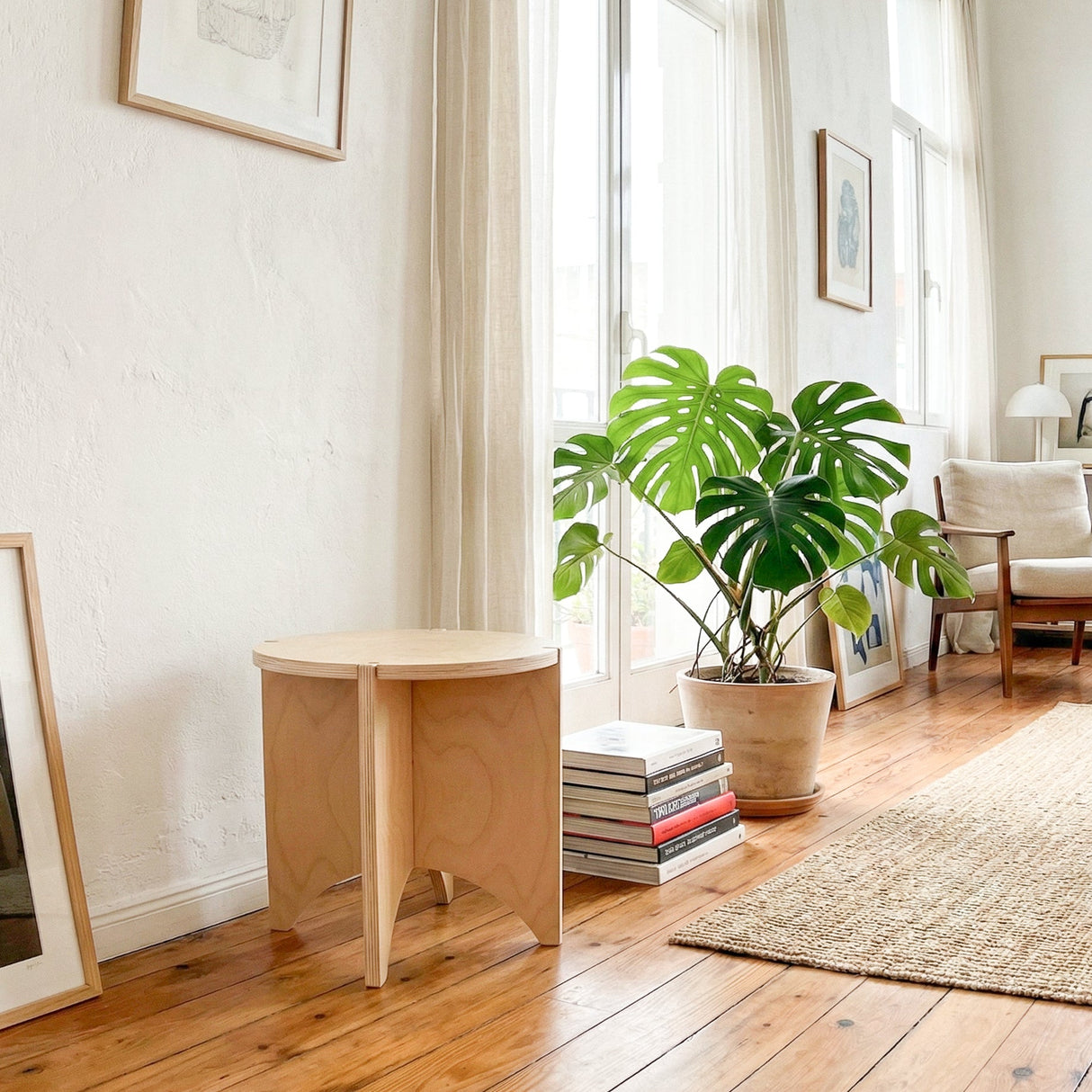 Yoyo Birch End Table