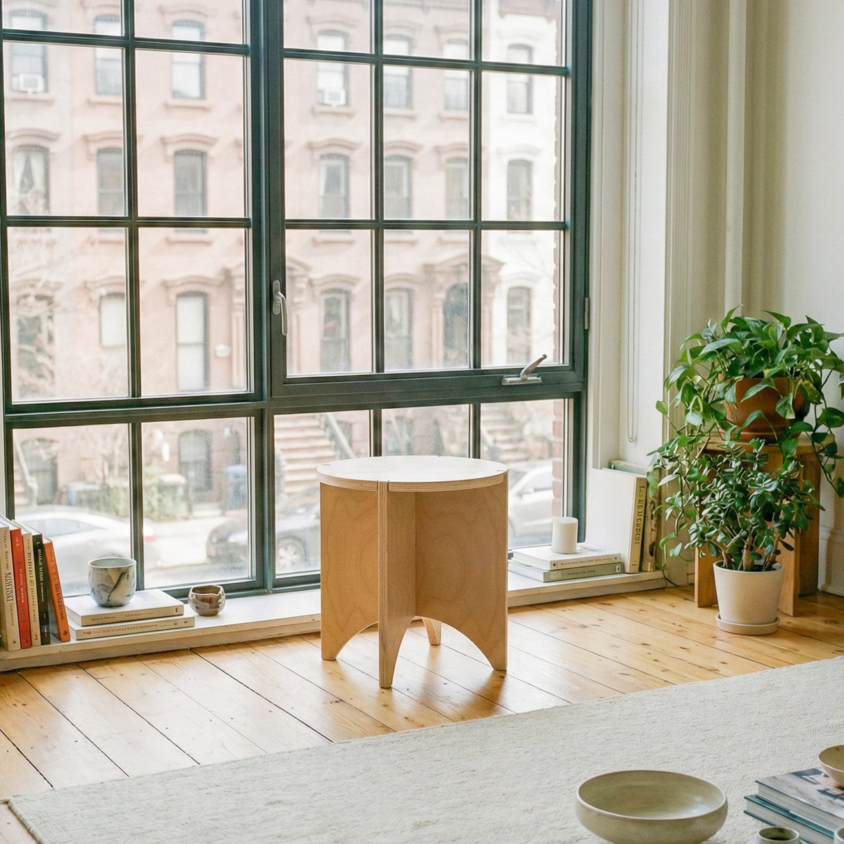 Yoyo Birch End Table